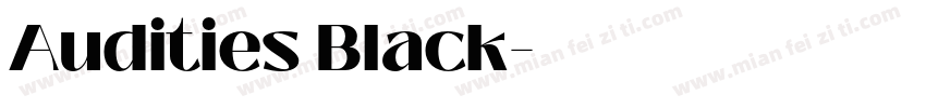 Audities Black字体转换
